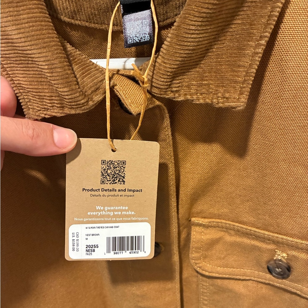 NWT Patagonia Women's Point Reyes Canvas Coat - Picture 3 of 16